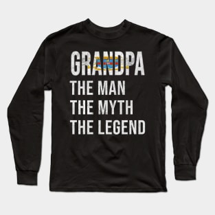 Grand Father St Barts Grandpa The Man The Myth The Legend - Gift for St Barts Dad With Roots From  Saint Barthelemy Long Sleeve T-Shirt